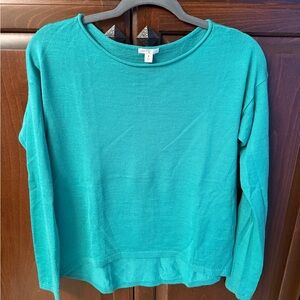BP Vibrant Teal Long Sleeve Sweater